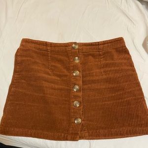 Suede skirt